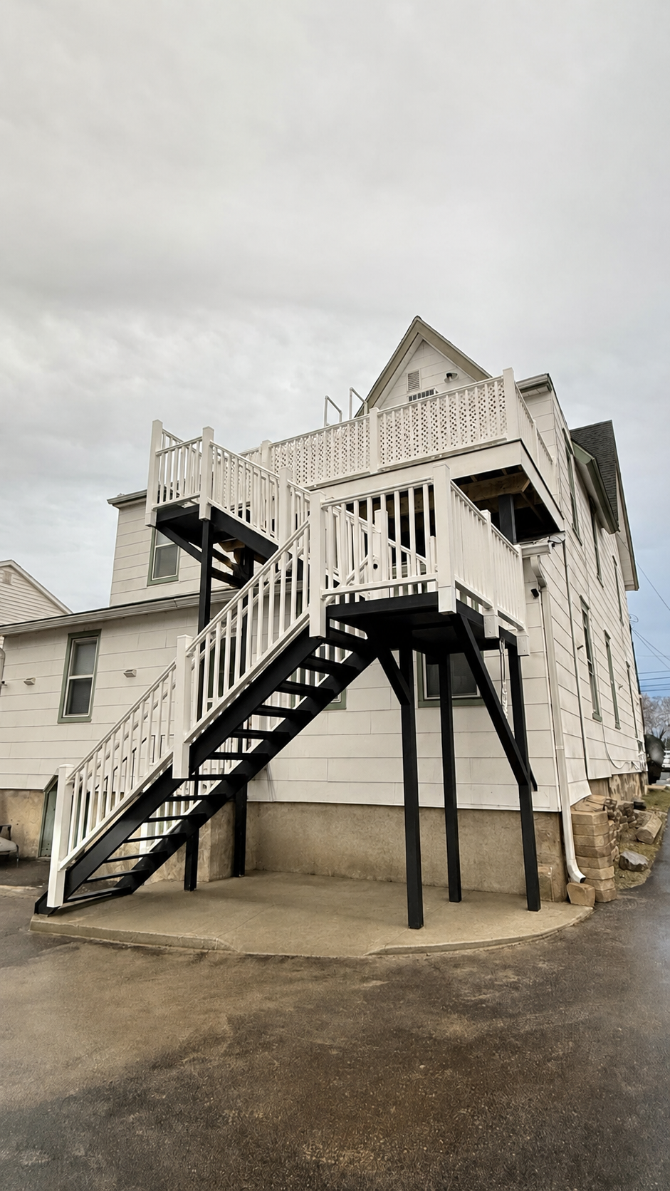 Multi-Level Stair & Deck Upgrade completed by MM Contractors